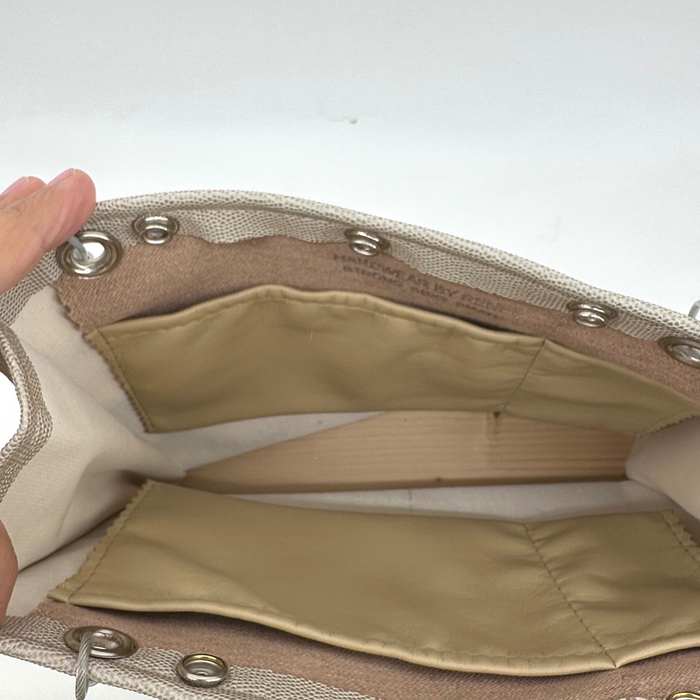Hardware by Renee Shoulder Bag Women Taupe Avant Garde Industrial Edgy Handbag - Picture 8 of 15